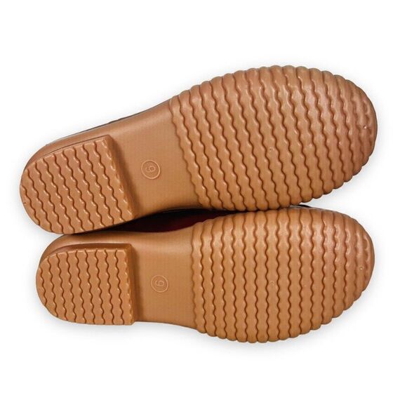 Simply Southern Paisley Floral Lace-up Duck Boots Wine / Multicolor Women's 9 - Picture 8 of 12